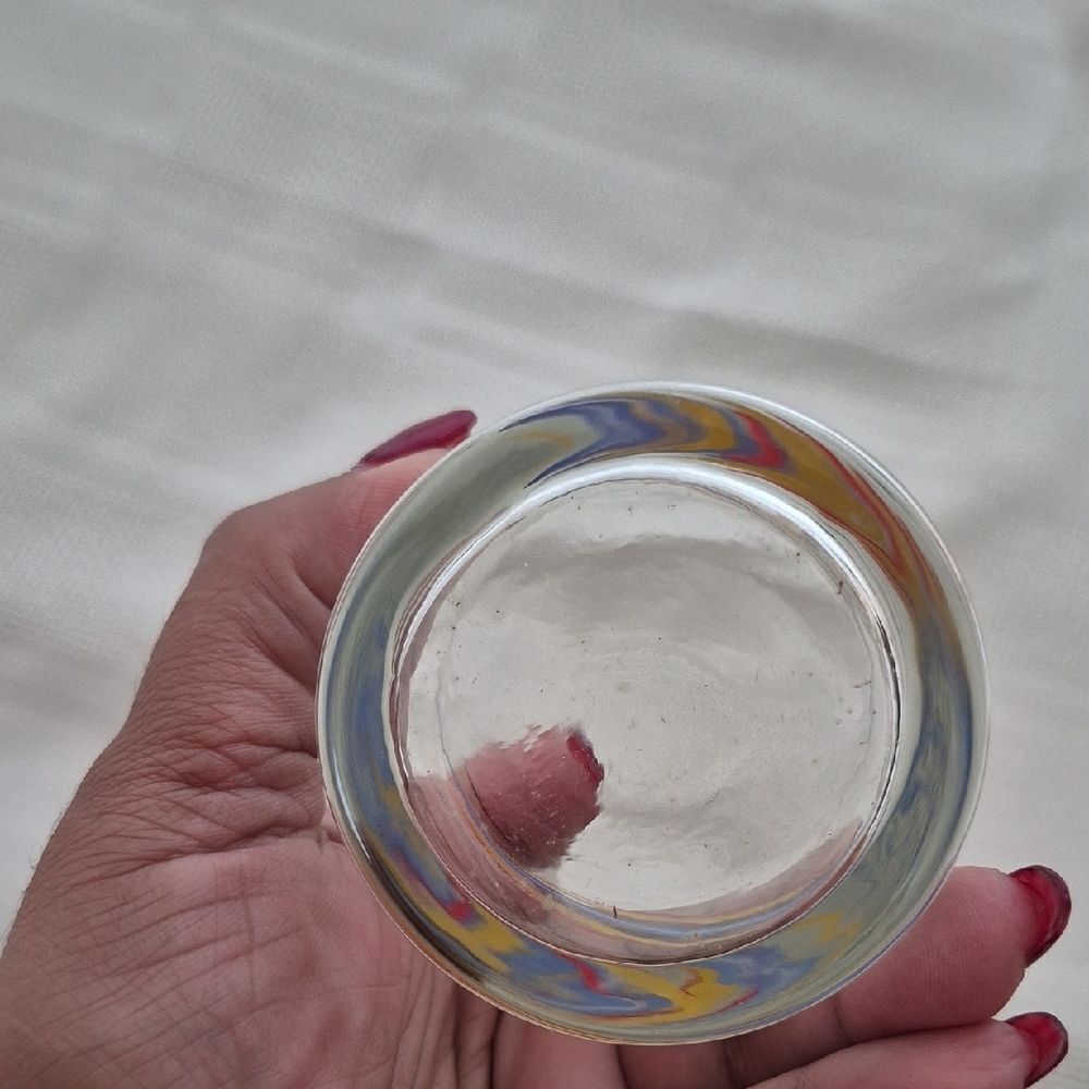 Vintage Multicolor Set Of 6 Juice Glass Set - Picture 6 of 16